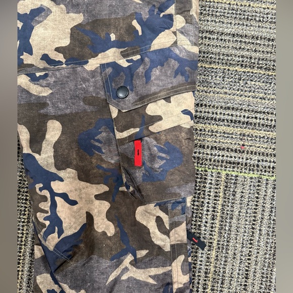 Fire + Ice navy and green camo winter snow pants, Men’s size 34, long - Picture 3 of 15